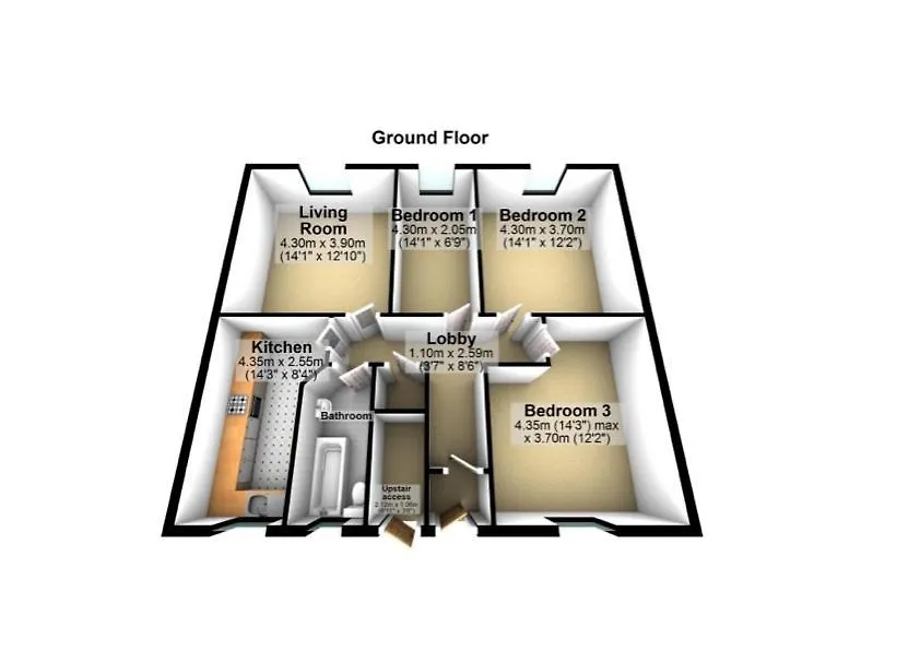 Free Parking - Dwellcome Home Ltd 3 Double Bedroom Apartment, Fast Wifi, Ideal For Long Term Contractor, Etc Stays, Regular Housekeeping Option - See Our Site For Assurance Aberdeen Daire